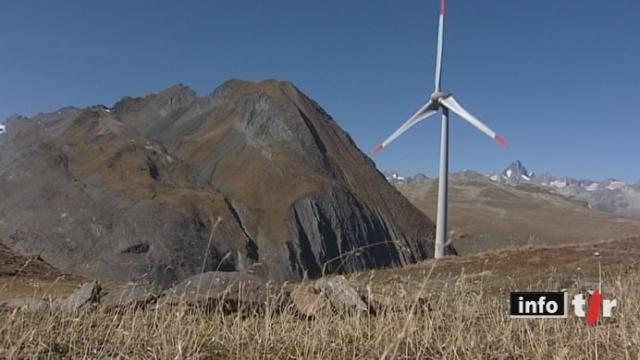Energies renouvelables: la Conseillère fédérale Doris Leuthard a inauguré la plus haute éolienne d'Europe