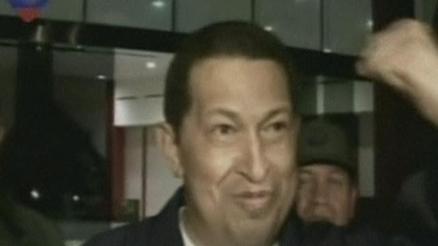 Le président Hugo Chavez est rentré au Vénézuela