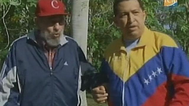 Hugo Chavez apparaît à la télévision avec Fidel Castro