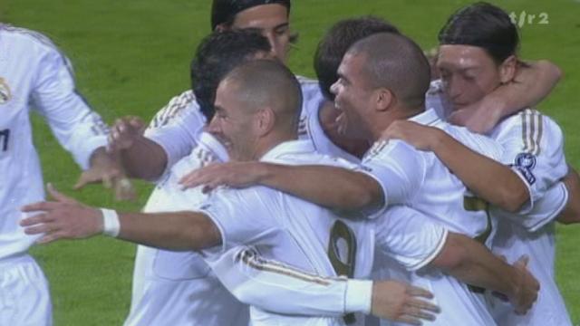 Football / Ligue des Champions (3e soirée/gr. D): Real Madrid – Olympique Lyonnais 4-0. Benzema ouvre le score contre ses ex-camarades