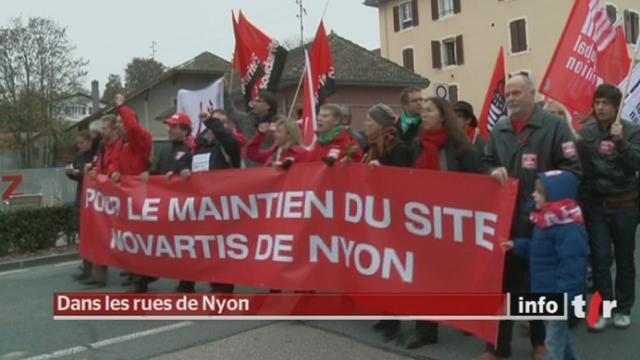 Licenciements chez Novartis : de nombreux manifestants se sont mobilisés samedi matin pour la survie du site de Prangins