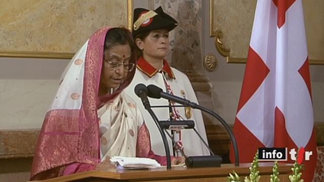 Visite d'Etat de la présidente indienne: la Suisse espère signer un accord de libre-échange