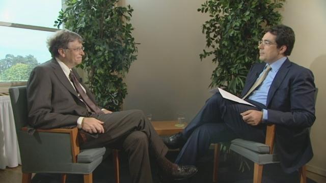 Interview de Bill Gates par Darius Rochebin