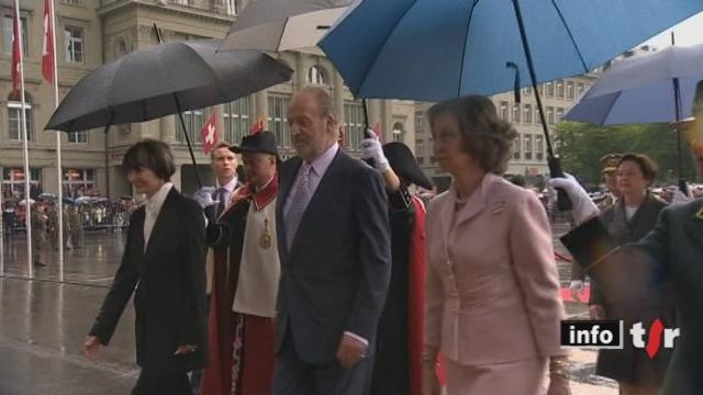 Visite du roi d'Espagne : Juan Carlos et la reine Sofia ont entamé leur visite d'Etat en Suisse