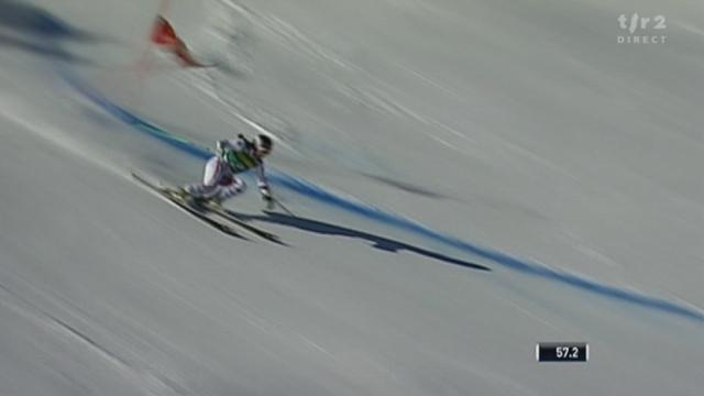 Ski alpin / Géant dames Aspen: Sur une piste très difficile, Elisabeth Goergl réalise le meilleur temps de la première manche.