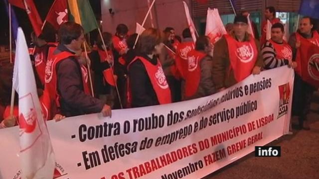 Au Portugal, un appel à la grève générale de vingt-quatre heures a été lancé jeudi pour protester contre les prochaines mesures d'austérité