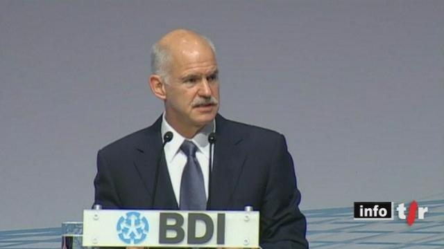 Crise grecque: le premier ministre Georges Papandreou est en visite officielle à Berlin
