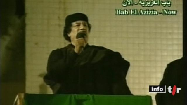 Libye: le Colonel Kadhafi a défié le monde à la télévision nationale libyenne et promis la victoire à ses partisans