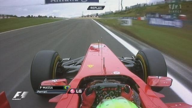 Automobilisme / F1 (GP d'Allemagne): 45e tour: incident Ferrari