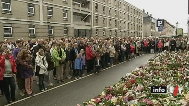Double attentat en Norvège: une minute de silence a été observée dans le pays, en hommage aux victimes