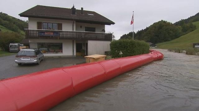 Séquences choisies - Pluies et inondations en Suisse