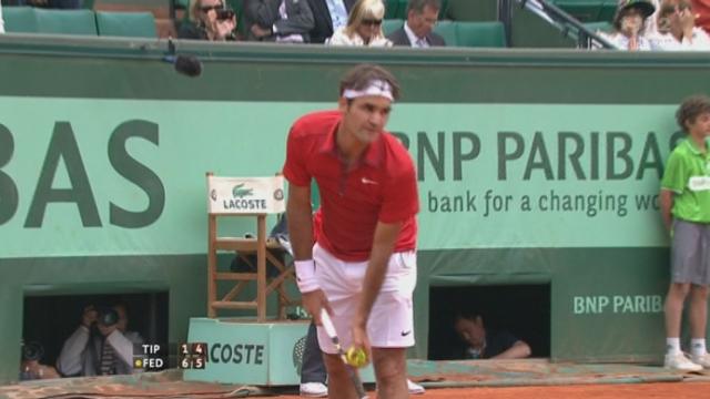 Tennis / Roland-Garros (3e tour) : Roger Federer part en trombe contre Janko Tipsarevic (SRB). 6-1 dans le 1er set en moins de 20 minutes !