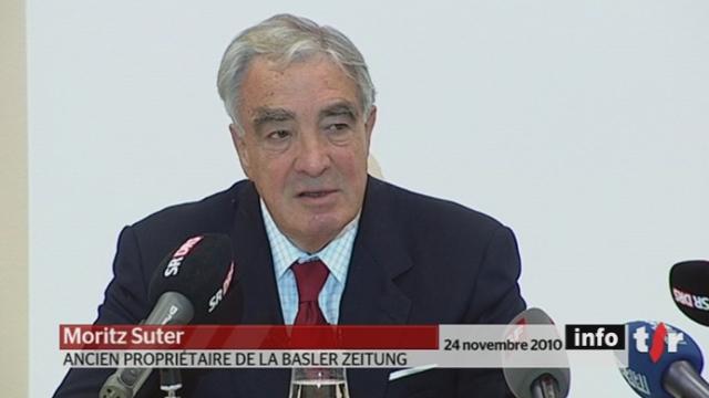 Moritz Suter, éditeur de la Basler Zeitung, présente sa démission, treize mois seulement après avoir tenté de sauver le journal de la faillite
