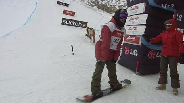 Snowboard / Coupe du Monde halfpipe à Saas Fee: 4e, Christian Haller manquera le podium de peu