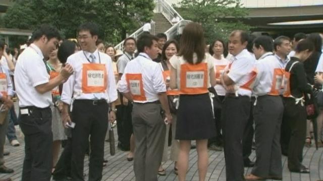 Exercice antisismique au Japon