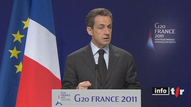 France: Nicolas Sarkozy a attaqué les paradis fiscaux en clôture du G20 à Cannes vendredi soir