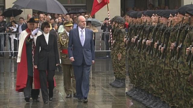 Le roi d'Espagne Juan Carlos est en visite en Suisse