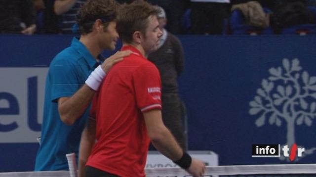 Tennis / Swiss Indoors Bâle: Roger Federer est venu à bout de son ami Stanislas Wawrinka en demi-finale
