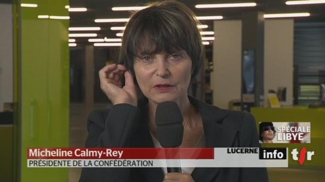 Libye: entretien avec Micheline Calmy-Rey, présidente de la Confédération