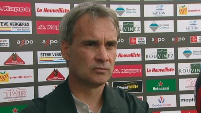Football / Super League (26e j): itw Laurent Roussey (entraîneur Sion)