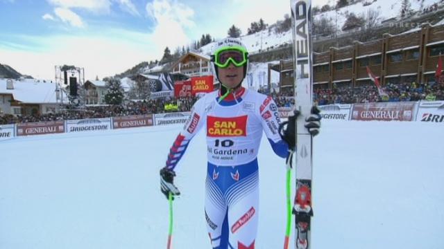 Ski Alpin / Descente messieurs de Val Gardena: Le trio gagnant de cette course perturbée par le vent 1. Clarey (FRA) 2. Theaux (FRA) 3. Kueng (SUI)