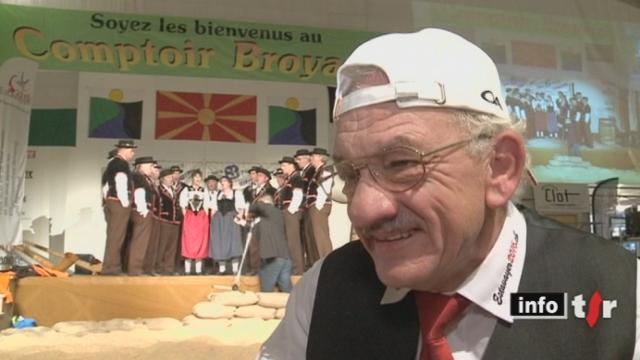 Candidate à l'organisation de la Fête fédérale de lutte en 2016, Estavayer a fait valoir ses arguments à l'occasion du Comptoir de la Broye, à Payerne (FR)