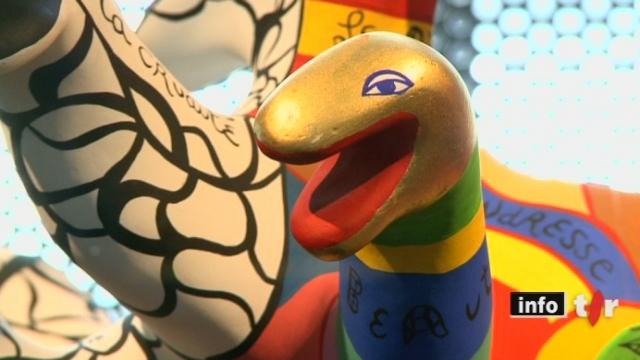 Une exposition consacrée à Niki de Saint Phalle et ses représentations animales se tient à Fribourg jusqu'au 21 août