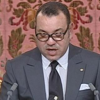 Le roi du Maroc, Mohamed VI.