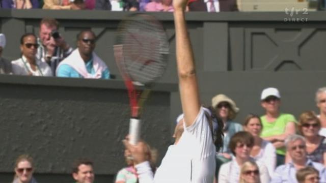 Tennis / Wimbledon / 1er tour / Federer-Kukushkin: Un seul break pour Roger Federer lui permet de prendre l'ascendant dans ce 2e set qu'il remporte logiquement 6-4