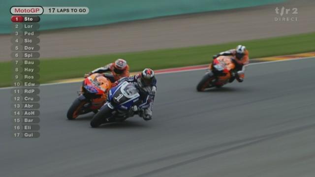 Moto, GP Allemagne/motogp: Stoner parti en pole, fait la course en tête devant Lorenzo et Pedrosa