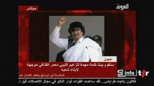 Libye: Mouammar Kadhafi appelle à la lutte armée lors d'un message audio diffusé jeudi.