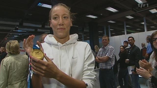 Natation : la genevoise Swann Oberson a décroché le titre de championne du monde de l'épreuve du 5km disputée en eau libre à Shanghai