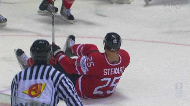 Hockey / Le Mondial en Slovaquie: Suisse - Canada (2-3) Au bout du suspense, Chris Stewart donne l'avantage (décisif?) au Canada.