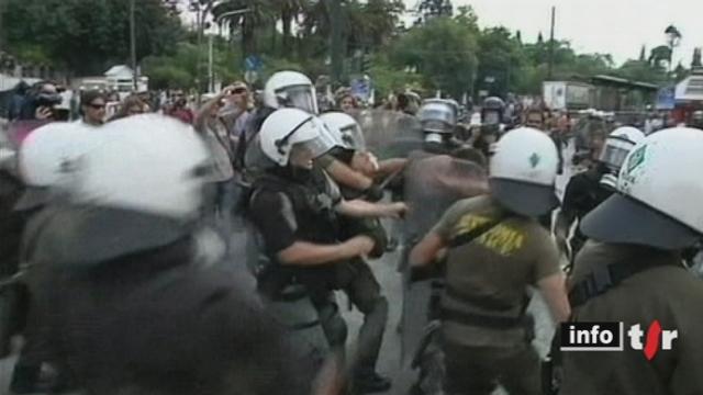 Crise grecque: les manifestants anti-austérité se déchaînent à Athènes