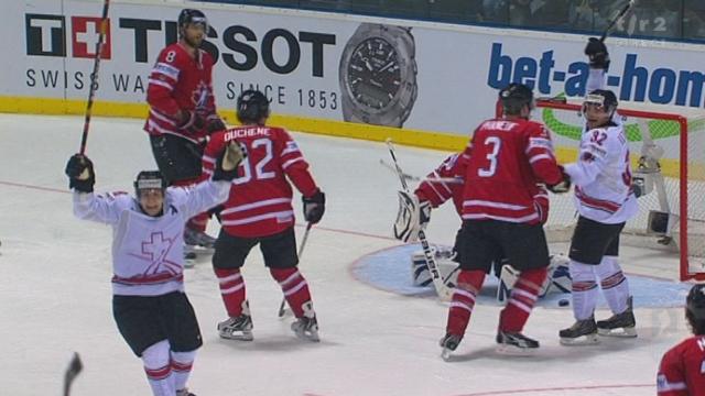 Hockey / Le Mondial en Slovaquie: Suisse - Canada (2-2) Félicien Dubois égalise