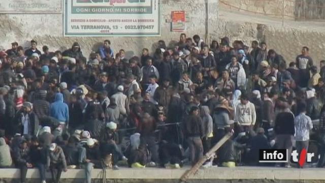 Italie: près d'un millier de personnes sont arrivées durant la nuit sur l'île sicilienne de Lampedusa