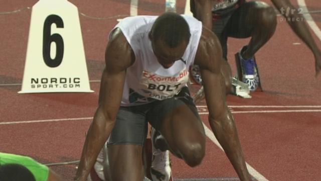 Athlétisme / Ligue de diamant (Oslo): Usain Bolt en 19''86 sur 200 m (meilleure perf. mondiale de l'année)