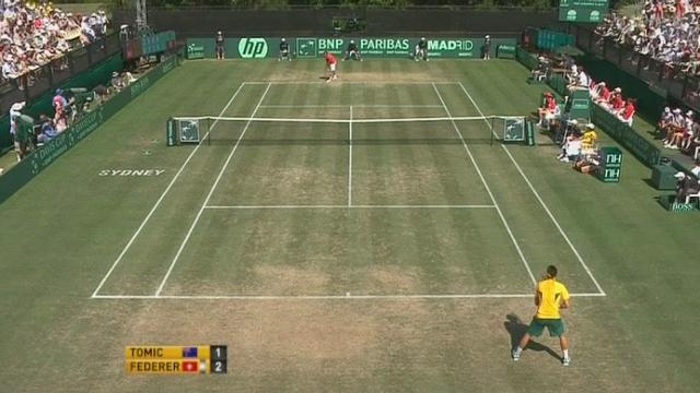 Tennis / Coupe Davis (barrage): Federer - Tomic (6-2 7-6 3-6 6-3)