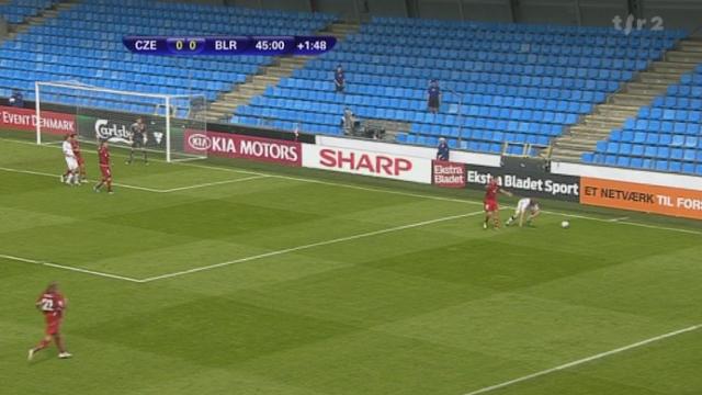 Football / Euro M21 (petite finale): République tchèque - Biélorussie (0-1)