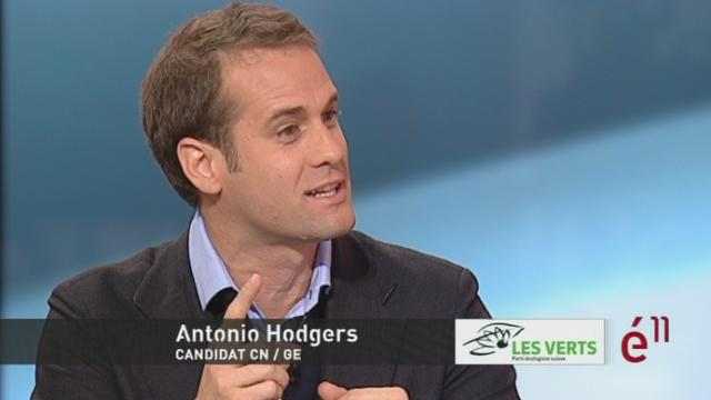 Antonio Hodgers (Verts/GE): "C'est une déception amère (...) Nos idées se renforcent mais notre parti recule"