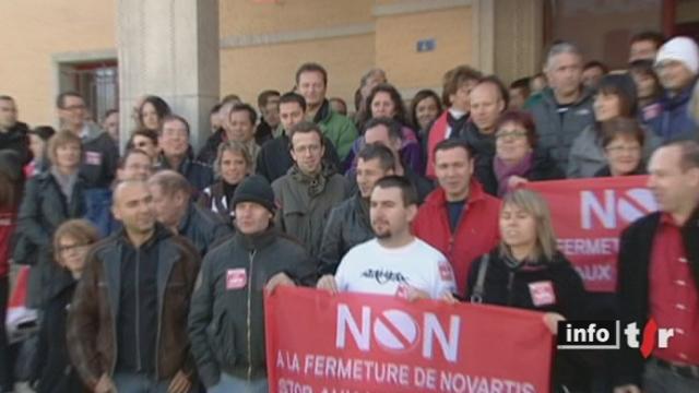 A Prangins (VD), les employés de Novartis sont en grève afin de forcer la multinationale à ouvrir le dialogue sur l'avenir du site