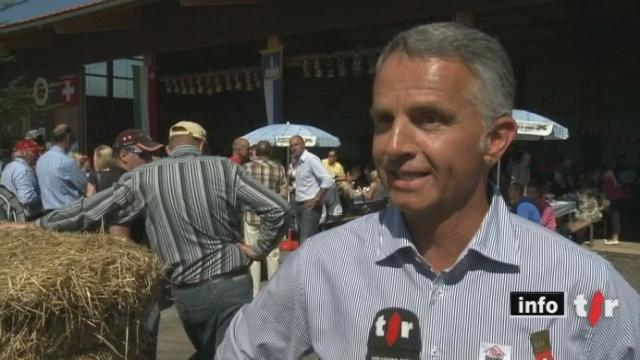 Didier Burkhalter a célébré le 1er Août dans son canton, à la Brévine (NE)