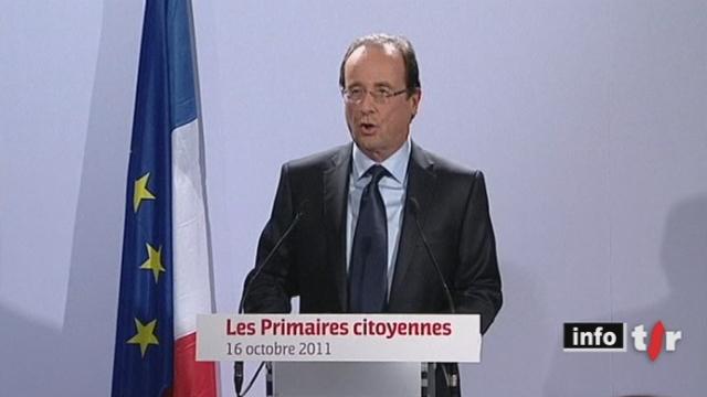 France/Primaire socialiste: François Hollande porte désormais sur ses épaules les espoirs de changements des socialistes face à Nicolas Sarkozy