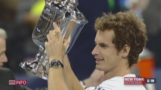 Tennis/ US Open: Andy Murray s'est imposé lundi soir en cinq sets face à Novak Djokovic et remporte son premier tournoi du Grand chelem