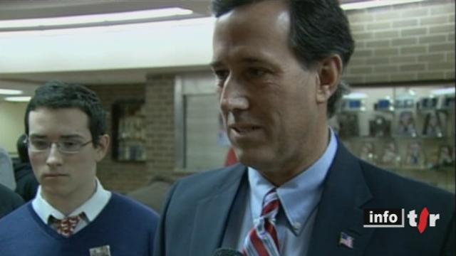 Etats-Unis / Primaires républicaines: l'écart entre le favori Mitt Romney et le catholique conservateur Rick Santorum n'est que de huit voix