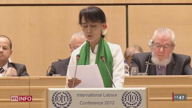 L'opposante birmane Aung San Suu Kyi a été ovationnée jeudi à Genève, les précisions de Raphaël Guillet