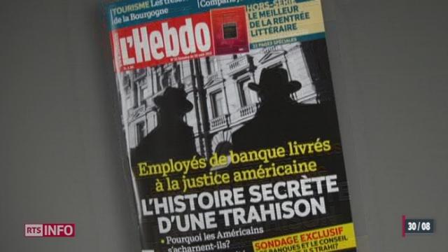 Malgré la décision de la justice vaudoise de bloquer la parution du magazine, l'Hebdo est bien sorti en kiosque ce jeudi