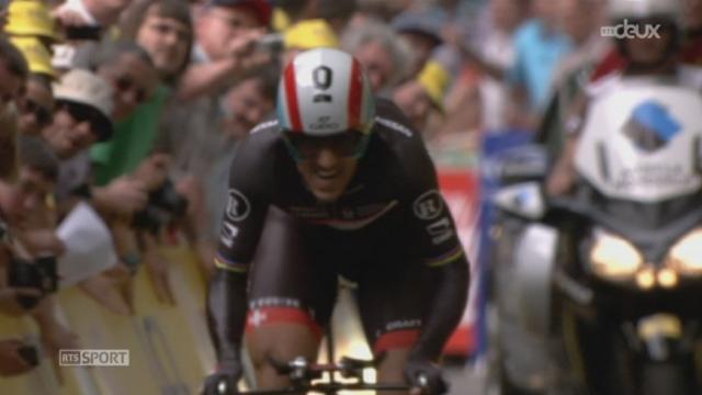 Cyclisme / Tour de France prologue de Liège: Fabian Cancellara se pare du premier maillot jaune de l'édition 2012