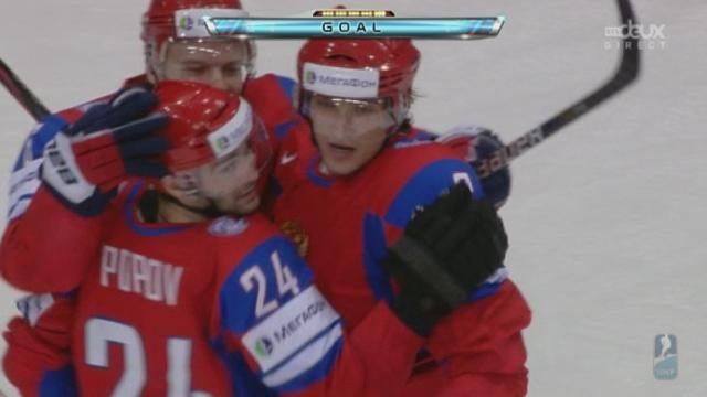 (1re demi-finale). Russie - Finlande. 2e tiers: les Russes font le break par Ovechkin (30e/3-1).
