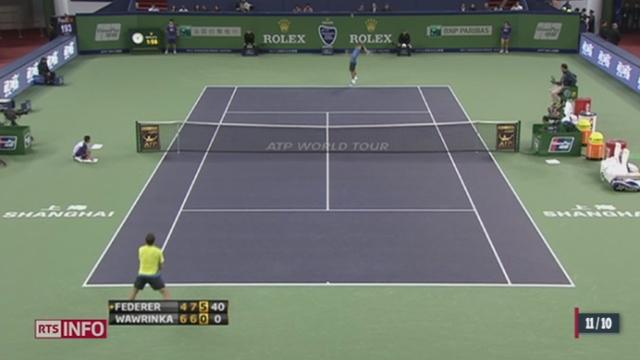 Stanislas Wawrinka et Rodger Federer s'affrontaient en 8e de finale du Tournoi de Shanghaï